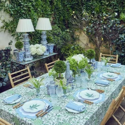 Serena Applique Blue Placemats (Set Of 4)|Mrs. Alice Clearance