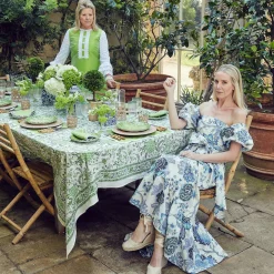 Serena Applique Green Placemats (Set Of 4)|Mrs. Alice Outlet