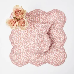 Serena Pink Leopard Napkins (Set Of 4)|Mrs. Alice Hot