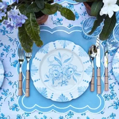 Seville Blue Gardenia Dinner Plate (Set Of 4)|Mrs. Alice Online