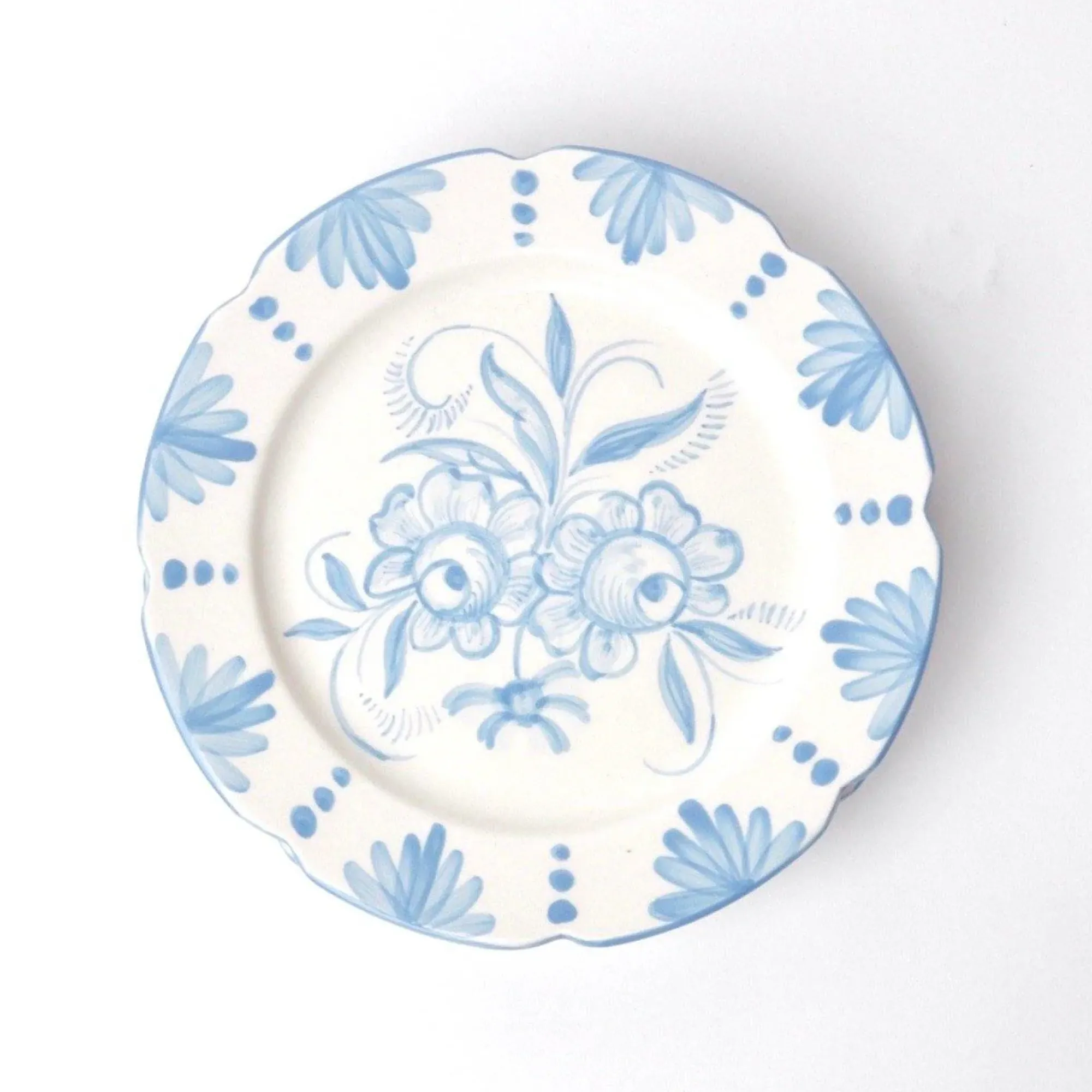 Seville Blue Gardenia Dinner Plate (Set Of 4)|Mrs. Alice Online