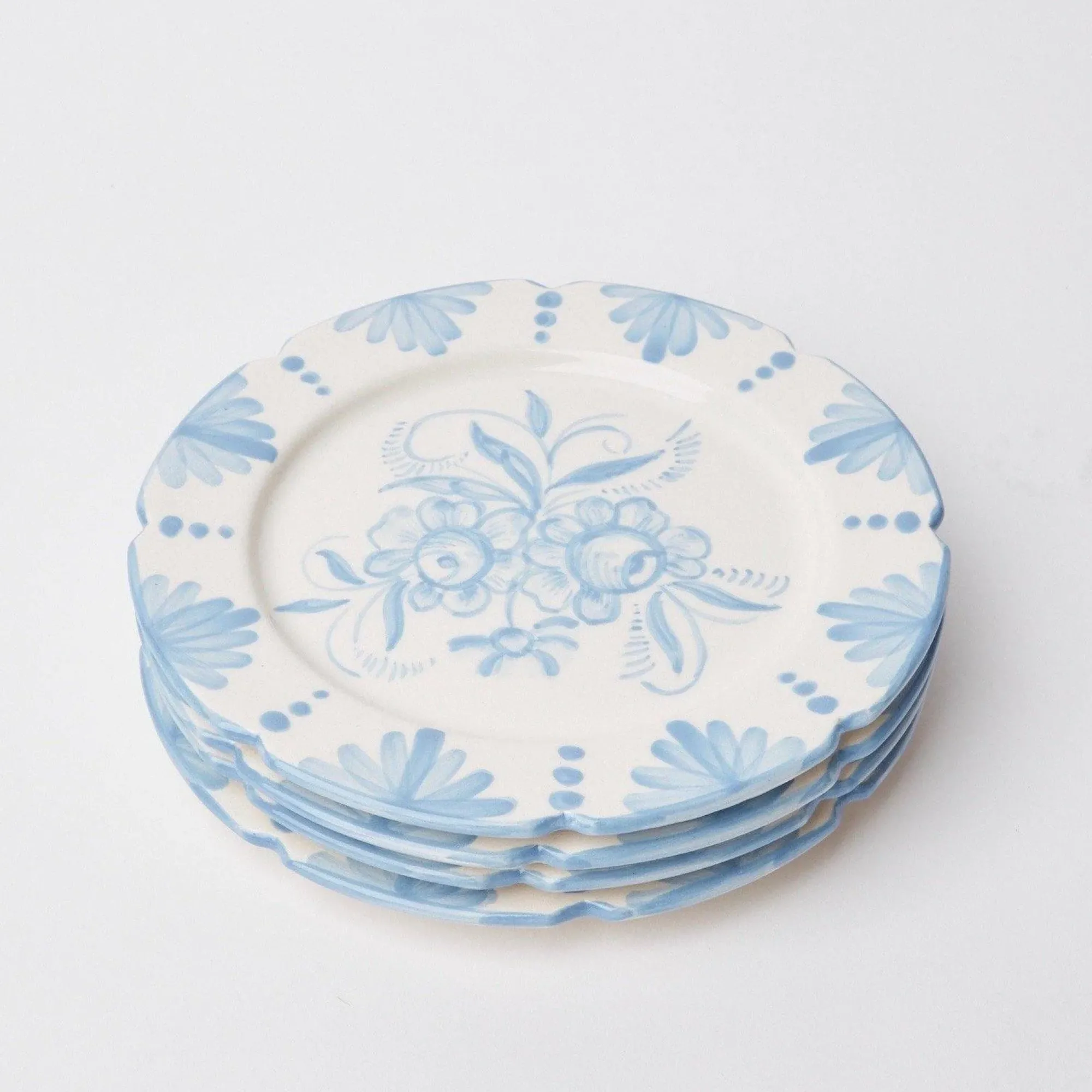 Seville Blue Gardenia Dinner Plate (Set Of 4)|Mrs. Alice Online