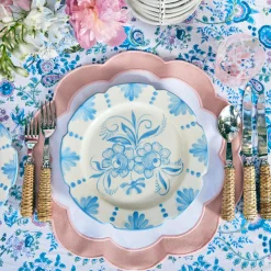 Seville Blue Gardenia Dinner Plate|Mrs. Alice