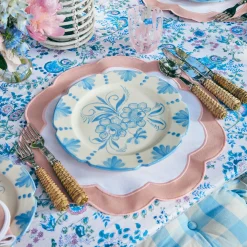 Seville Blue Gardenia Dinner Plate|Mrs. Alice