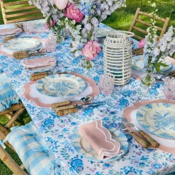 Seville Blue Gardenia Dinner Plate|Mrs. Alice