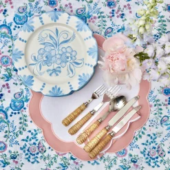 Seville Blue Gardenia Dinner Plate|Mrs. Alice