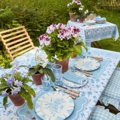 Seville Blue Gardenia Dinner Plate|Mrs. Alice Best