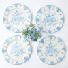 Seville Blue Gardenia Starter Plate (Set Of 4)|Mrs. Alice
