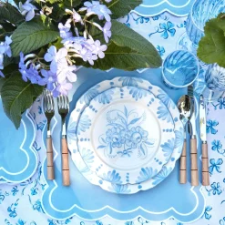 Seville Blue Gardenia Starter Plate (Set Of 4)|Mrs. Alice Hot