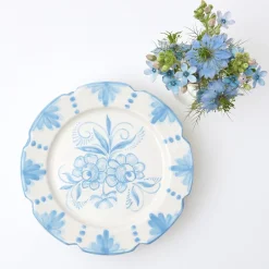 Seville Blue Gardenia Starter Plate (Set Of 4)|Mrs. Alice Hot