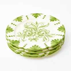 Seville Green Gardenia Dinner Plates (Set Of 4)|Mrs. Alice Best