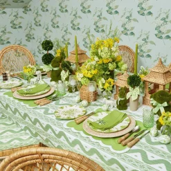 Seville Green Gardenia Starter Plates (Set Of 4)|Mrs. Alice New