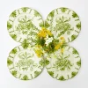 Seville Green Gardenia Starter Plates (Set Of 4)|Mrs. Alice Discount