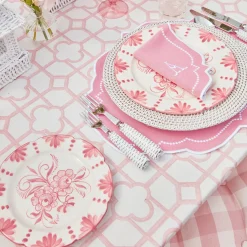 Seville Pink Gardenia Dinner Plate|Mrs. Alice Online