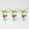 Small Green Fluted Vase (Set Of 3)|Mrs. Alice