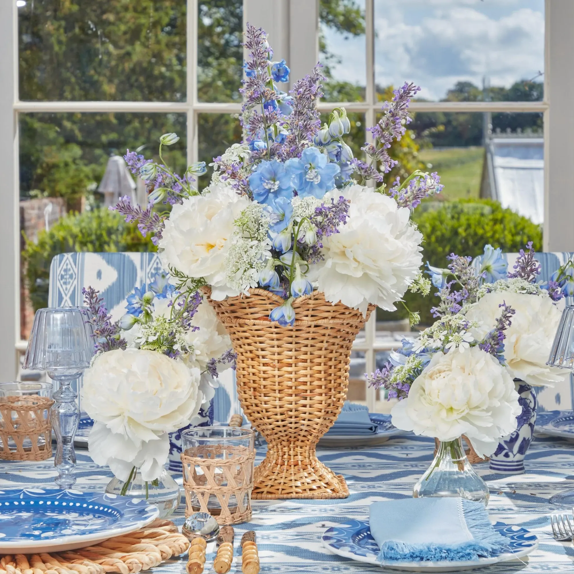 Small Natural Rattan Urn Vase|Mrs. Alice Online