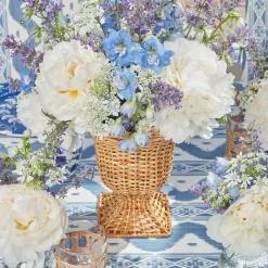 Small Natural Rattan Urn Vase|Mrs. Alice