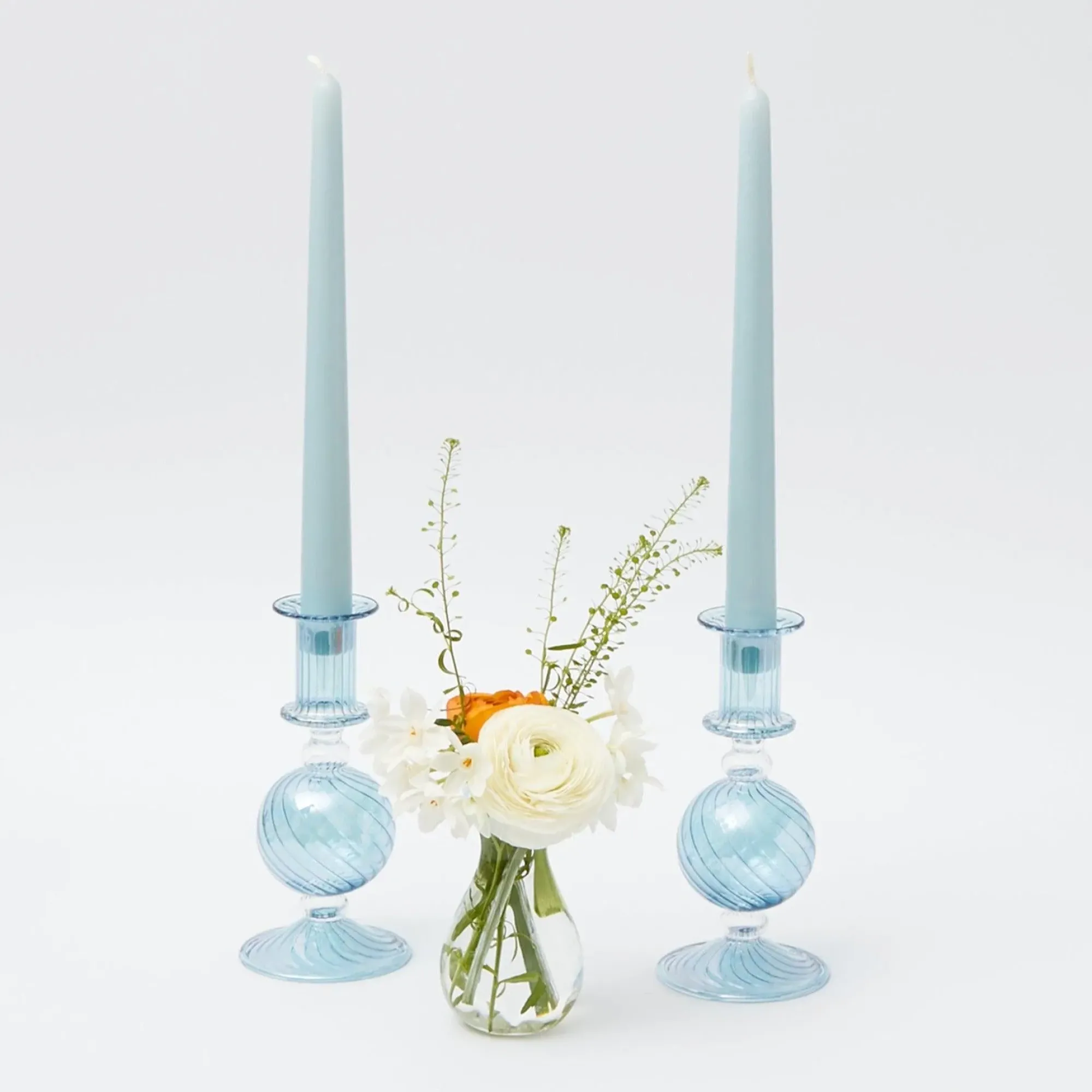 Soft Blue Candles (Set Of 8)|Mrs. Alice Online