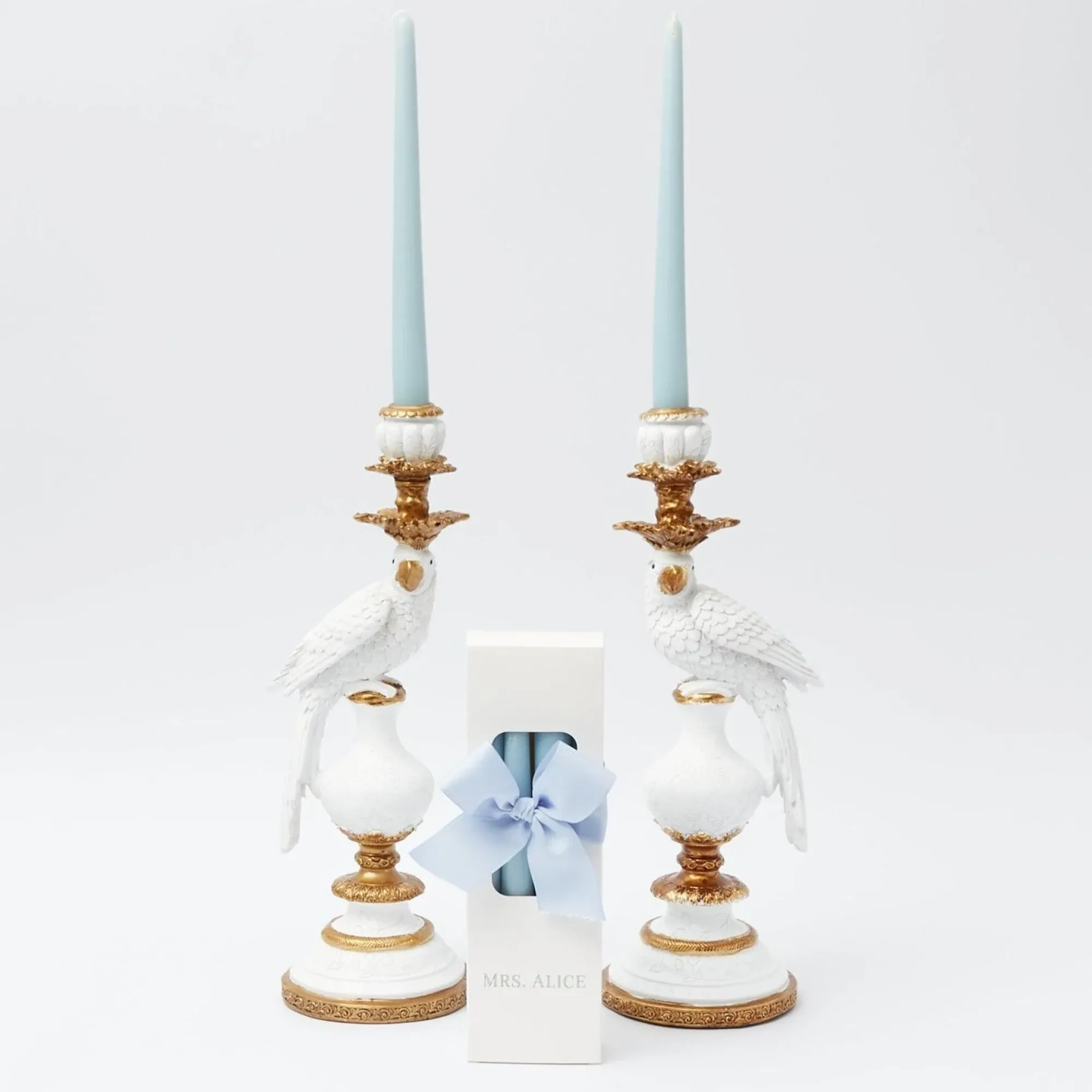 Soft Blue Candles (Set Of 8)|Mrs. Alice Online