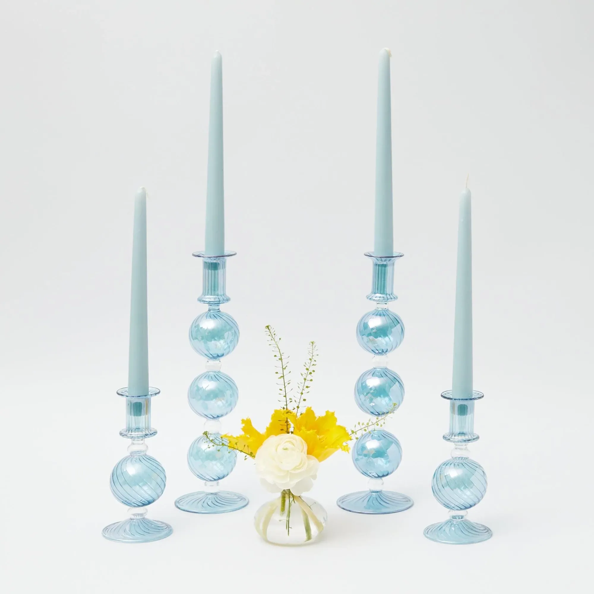 Soft Blue Candles (Set Of 8)|Mrs. Alice Online