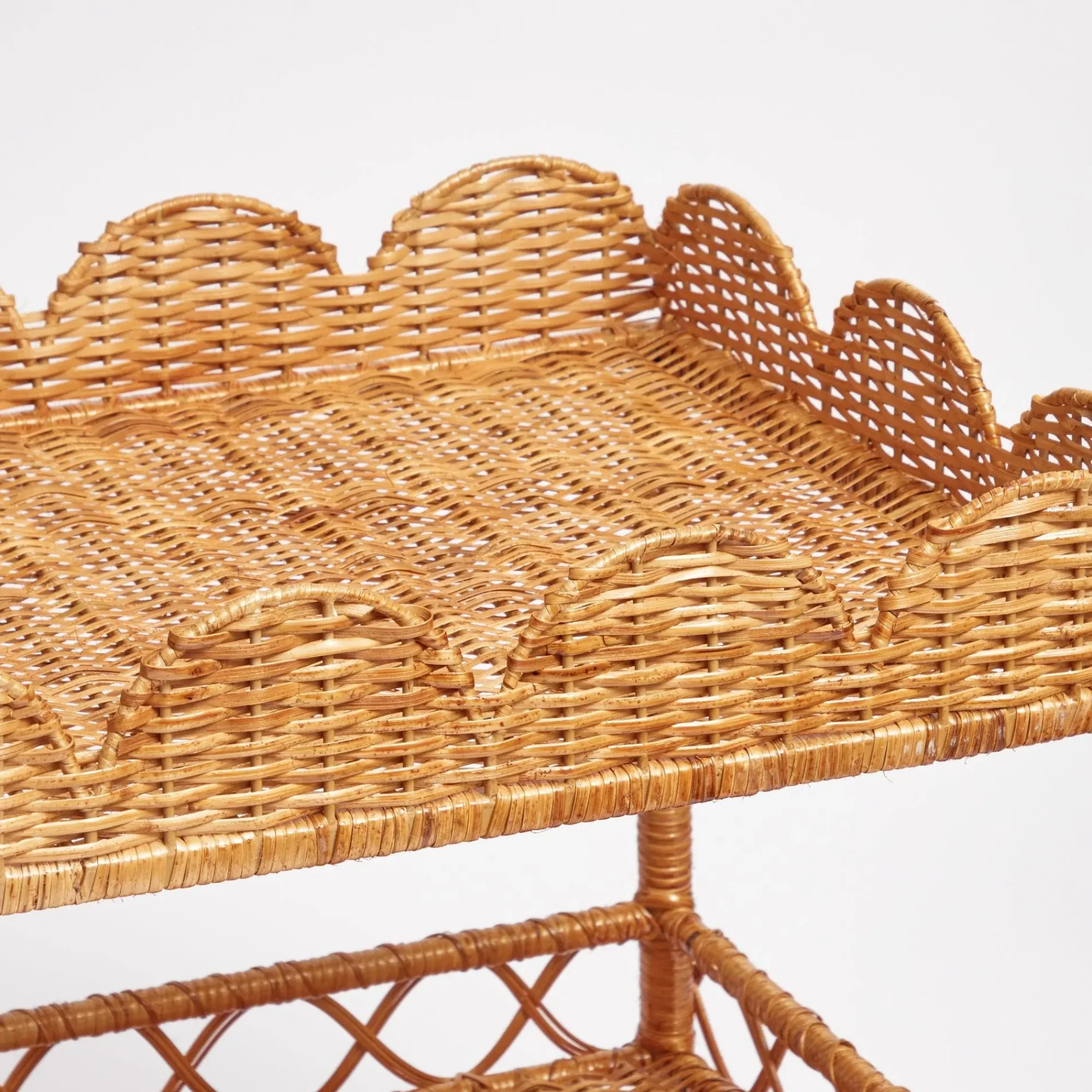 Sophia Rattan Side Table|Mrs. Alice Clearance