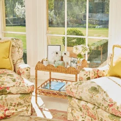 Sophia Rattan Side Table|Mrs. Alice Discount