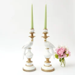 Spring Green Candles (Set Of 8)|Mrs. Alice New