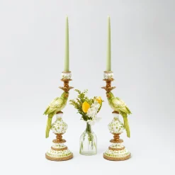 Spring Green Candles (Set Of 8)|Mrs. Alice New