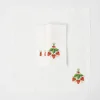 Strawberry White Linen Embroidered Napkins (Set Of 4)|Mrs. Alice New