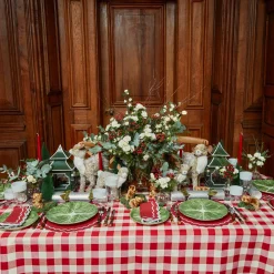 Swiss Red Gingham Tablecloth|Mrs. Alice New