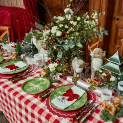 Swiss Red Gingham Tablecloth|Mrs. Alice New