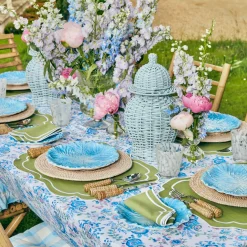 Sylvie Green Embroidered Napkins (Set Of 4)|Mrs. Alice Discount