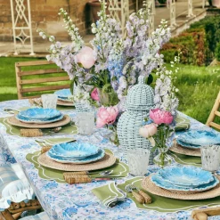 Sylvie Green Embroidered Placemats & Napkins (Set Of 4)|Mrs. Alice Discount