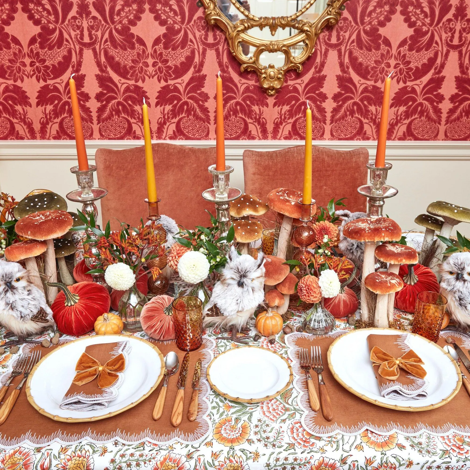 Tall Mercury Glass Candle Holder Trio|Mrs. Alice Outlet