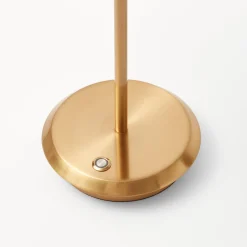 Tall Rechargeable Lamp With Green Lotus Lampshade|Mrs. Alice Outlet