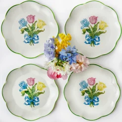 Tulip Starter Plate (Set Of 4)|Mrs. Alice Clearance