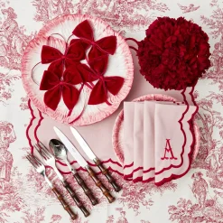 Valerie Pink Napkins (Set Of 4)|Mrs. Alice Sale