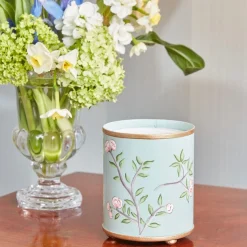 Velvet Oak Tole Candle Pot|Mrs. Alice Sale