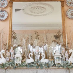 White & Gold Pagoda Lantern|Mrs. Alice Discount