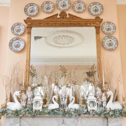 White & Gold Pagoda Lantern|Mrs. Alice