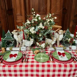 White Embroidered Skier Napkins (Set Of 4)|Mrs. Alice Outlet