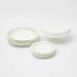 White Lace Cake Stand|Mrs. Alice Sale