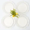 White Lace Dinner Plates (Set Of 4)|Mrs. Alice New