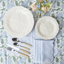 White Lettuce Dinner Plate|Mrs. Alice