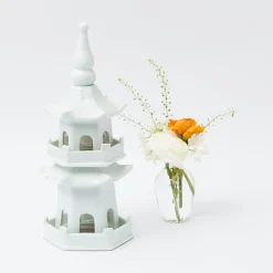White Porcelain Pagoda|Mrs. Alice