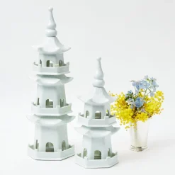 White Porcelain Pagoda Decoration Set|Mrs. Alice New