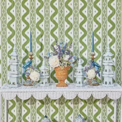 White Porcelain Pagodas (Pair)|Mrs. Alice Sale