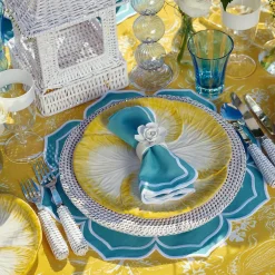 White Rattan Charger Plates (Set Of 4)|Mrs. Alice Sale