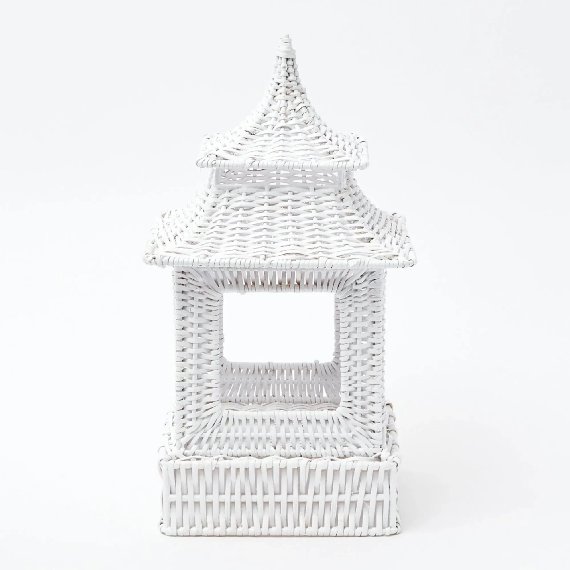 White Rattan Pagoda Lantern|Mrs. Alice Sale
