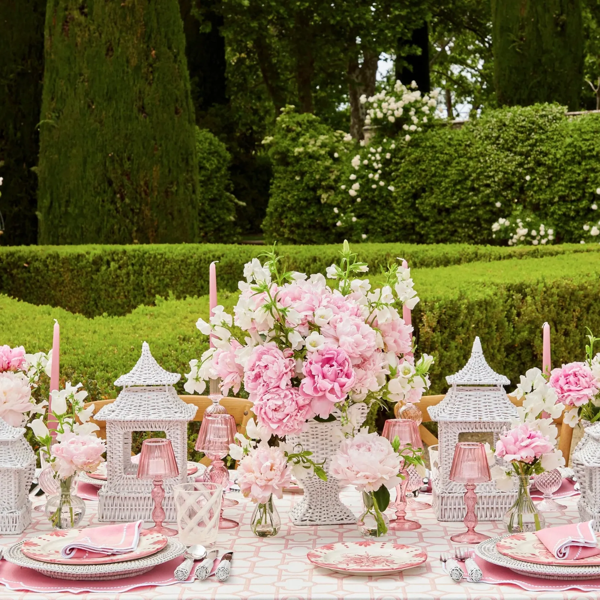 White Rattan Pagoda Lantern|Mrs. Alice Sale